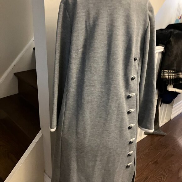 Vintage Gray Wool Dress - Picture 5 of 8